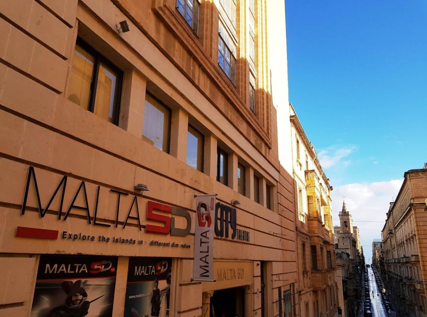 20-Minute Audio-Visual Show + Optional Valletta Audio Guide - Malta 5D is 20 minutes of story with real-world effects