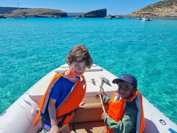Blue Lagoon, Crystal Lagoon & Comino Caves Private Boat Tour - Pickup and timing: how to choose Ghajnsielem vs Mellieha