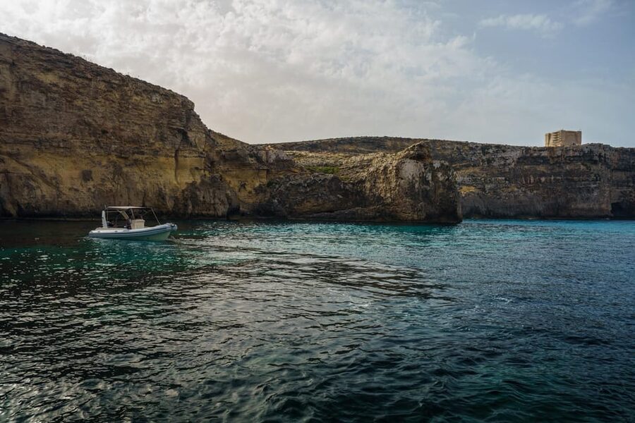 Blue Lagoon, Crystal Lagoon & Comino Caves Private Boat Tour - Crystal Lagoon: the calmer swim before the main spotlight