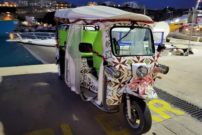 Christmas Tuk Tuk or Jeep tour in Gozo inc. Dinner - Getting there from Malta: Cirkewwa meeting point and pick-up reality