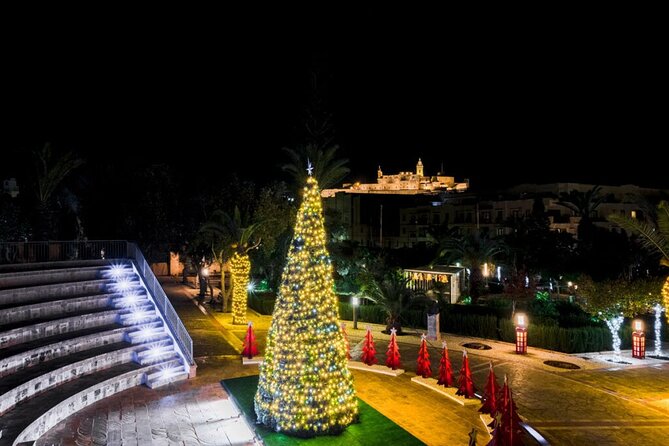 Christmas Tuk Tuk or Jeep tour in Gozo inc. Dinner - The 6-hour flow: ferry crossing, Gozo rides, Christmas stops, and dinner