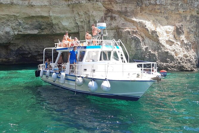 Comino Blue Lagoon and Gozo Private Boat Charter: Lucky Lady Boat - Gozo south coast near Qala: Tal-Halfa, Hondoq, and Bemberin gorge