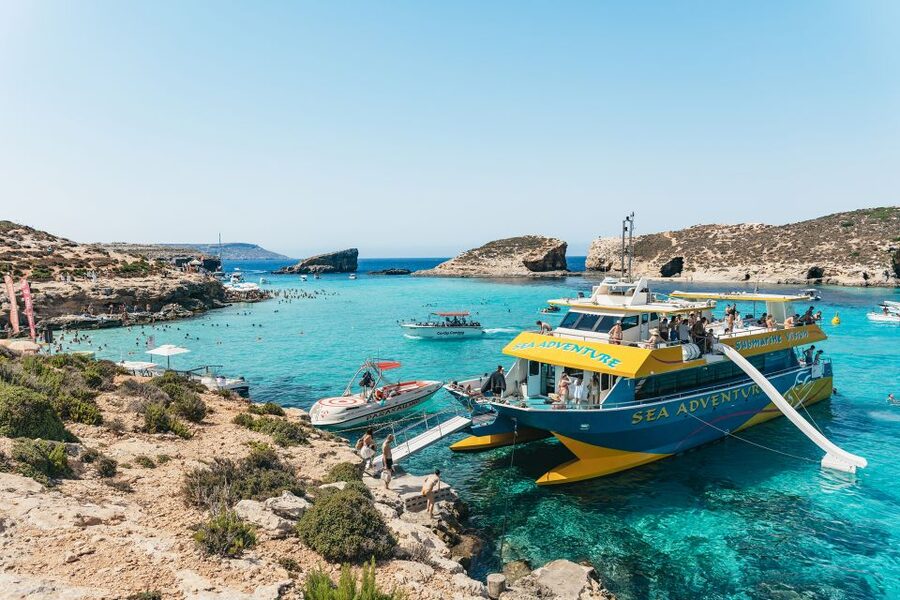 Comino: Blue Lagoon, Crystal Lagoon, and Seacaves Tour - Blue Lagoon Mooring: Time to Swim, Float, and Actually Relax