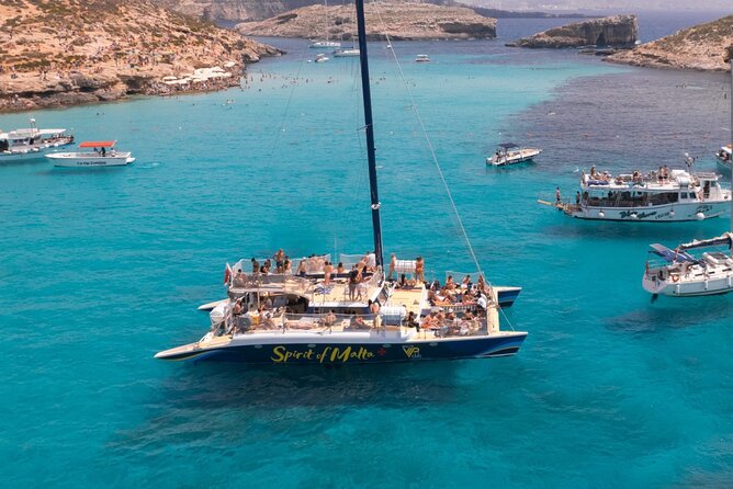 Comino Blue Lagoon Prime Catamaran Tour with All Inclusive - A 7-Hour Comino Day That Lets You Set the Tempo