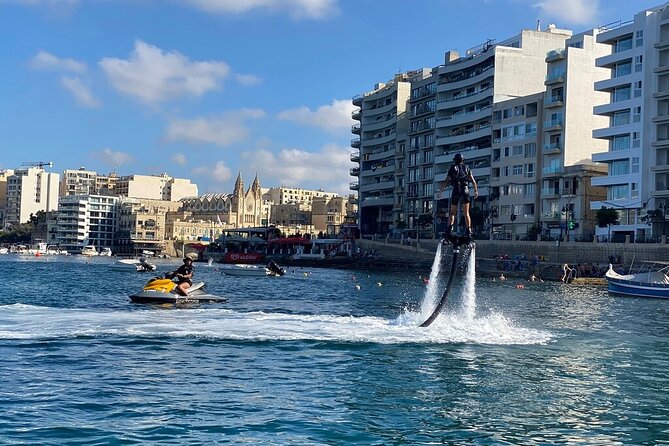 Flyboard Teaser Flight (20min) - Getting set up in St Julian’s: what happens before you go up