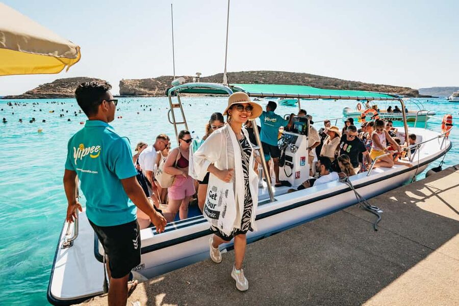 From Malta: Gozo & Comino Quad Bike & Boat Tour with Lunch - Xwejni Salt Pans and Crystal Lagoon: salt history vibes plus a clean photo hit