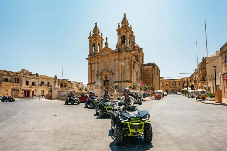 From Malta: Gozo & Comino Quad Bike & Boat Tour with Lunch - Pickup, van ride, and the safety briefing that keeps it fun