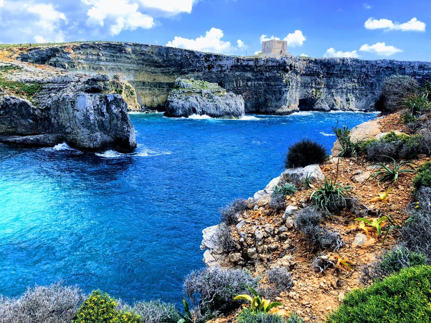 From Mellieha: Three Bay Cruise including the Blue Lagoon - Passing Santa Maria Caves and Elephant Head on the way back