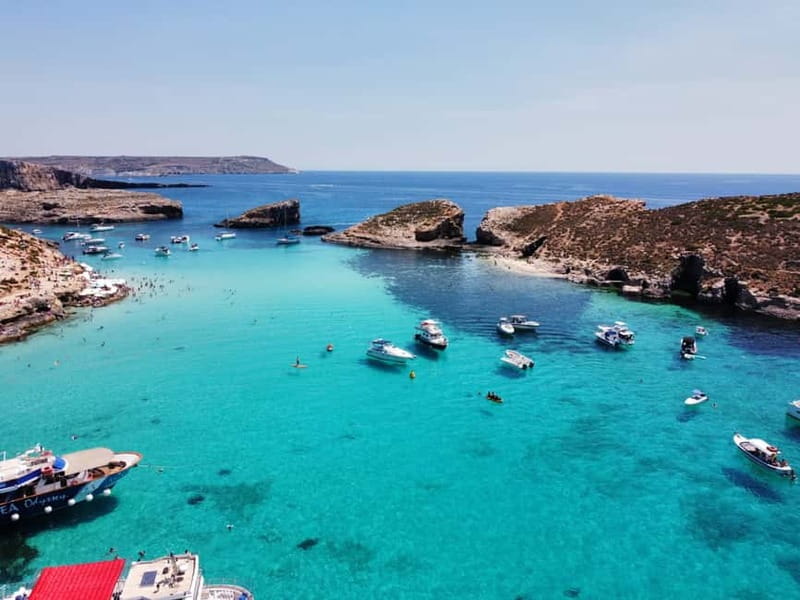 From Sliema: Comino, Crystal Lagoon, and Blue Lagoon Cruise - From Sliema docks to Comino: the vibe on this 7.5-hour day
