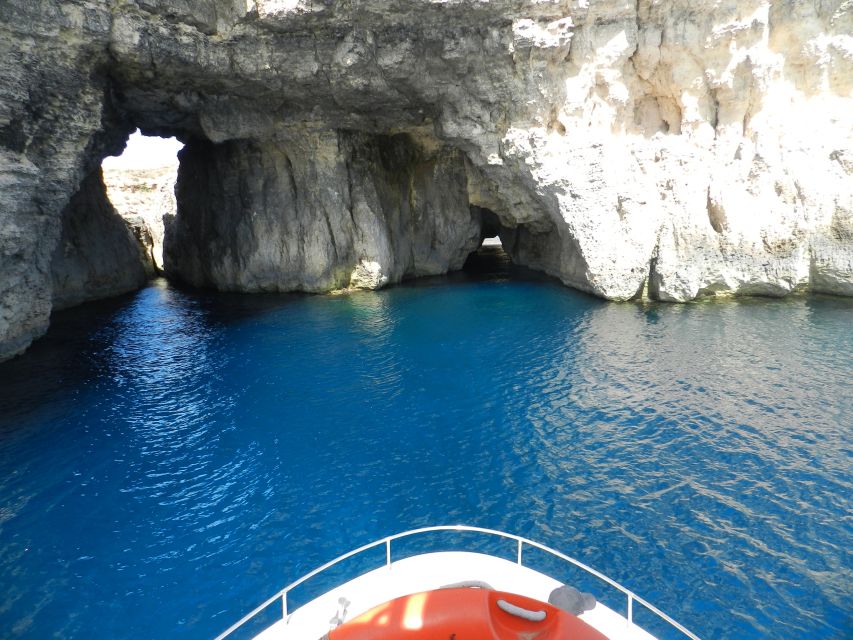 From Sliema: Comino, Crystal Lagoon, and Blue Lagoon Cruise - Comino sea caves and Santa Maria caves: short stops with big shoreline drama