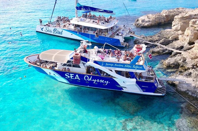 Gozo & Comino Islands, Blue Lagoon & Seacaves Tour - Bugibba departure: the cruise part starts fast