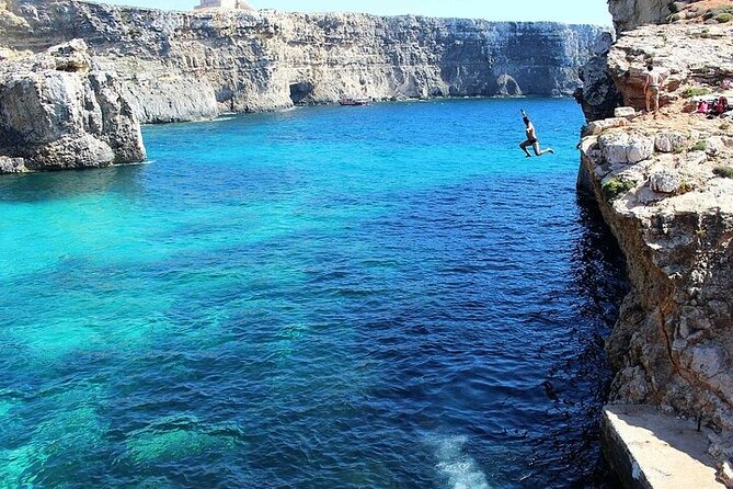 Half Day Blue Lagoon, Comino, Gozo and Malta Private Boat Trip - Crystal Lagoon: The Stop for Swimming, Snorkeling, and Cave Views