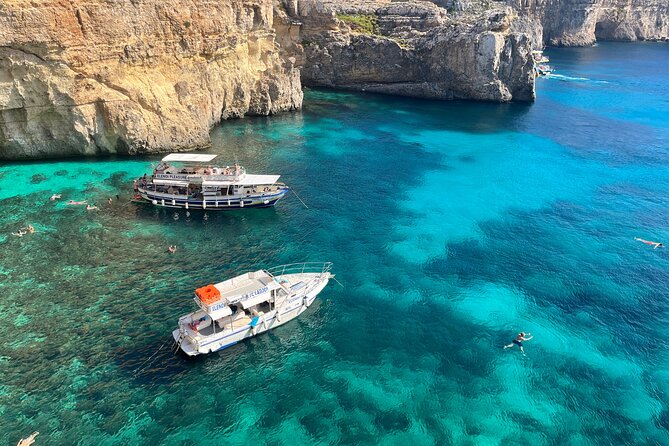 Half day Cruise - Comino, Gozo, Blue & Crystal Lagoon, and Caves - Food and drinks: watermelon reset, then onboard bar prices