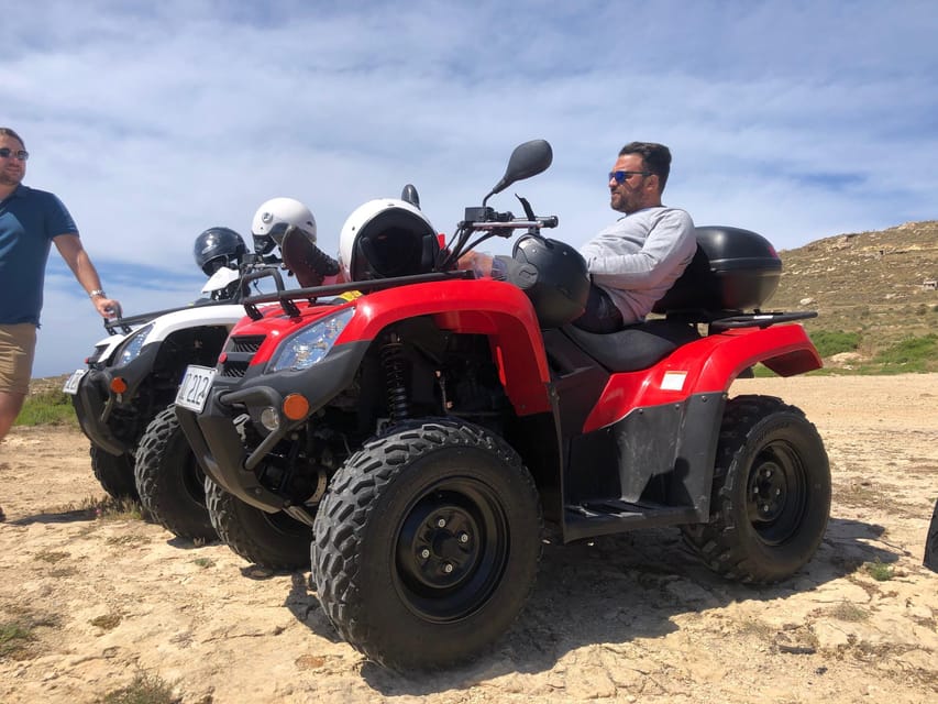 Malta: 4 hour Quad Bike Island Tour - Stop 4: Popeye Village with a quad ride and scenic drive