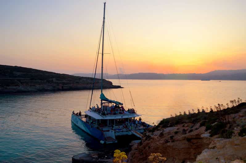 Malta: Blue Lagoon Evening Catamaran Cruise - What You Might See After Blue Lagoon: Crystal Lagoon, Anchor Bay, and More