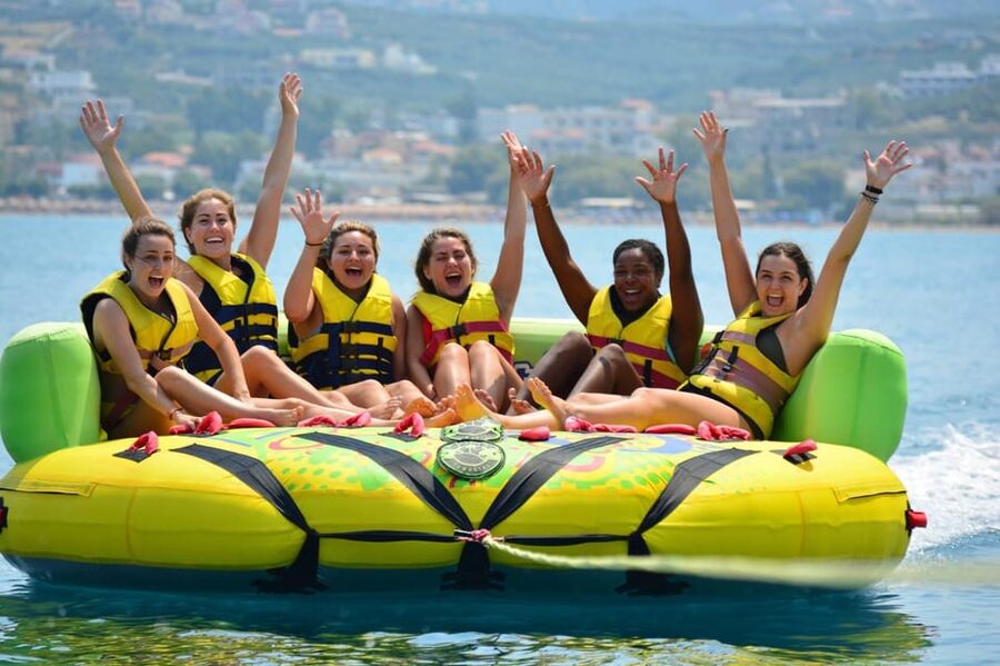 Malta: Boat Party + Watersport+ Comino+ OpenBar ALL INCLUDED - The Crazy Sofa Speed-Boat Ride (Free, and Surprisingly Central)