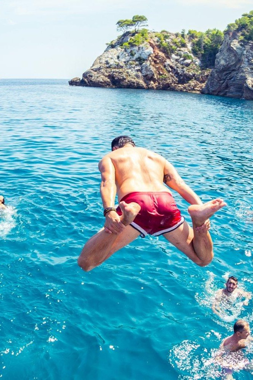 Malta: Boat Party + Watersport+ Comino+ OpenBar ALL INCLUDED - Popeye Village at Sunset and Your After-Boat Plans