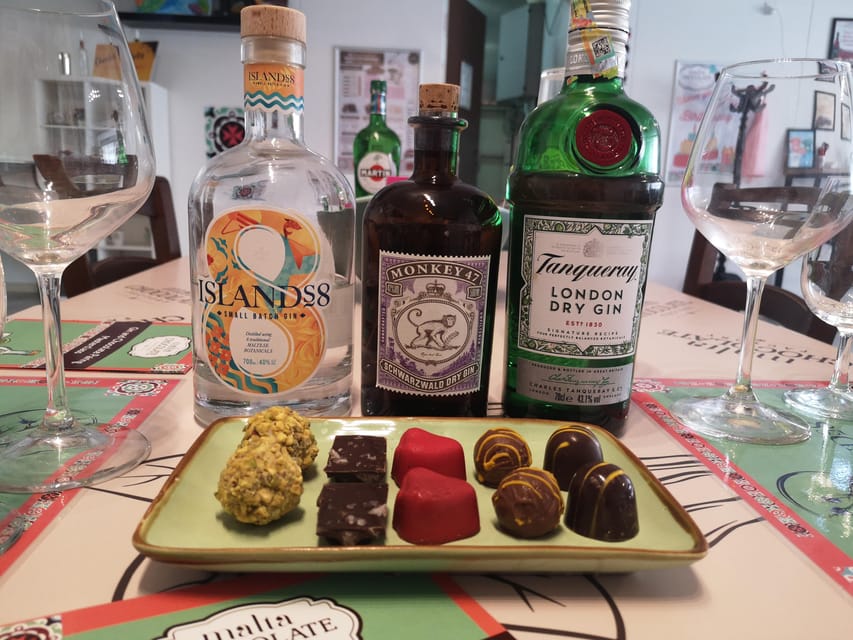 Malta: Gin and Chocolate Pairing Workshop - What You’ll Taste: Island8 Plus Two More Gins