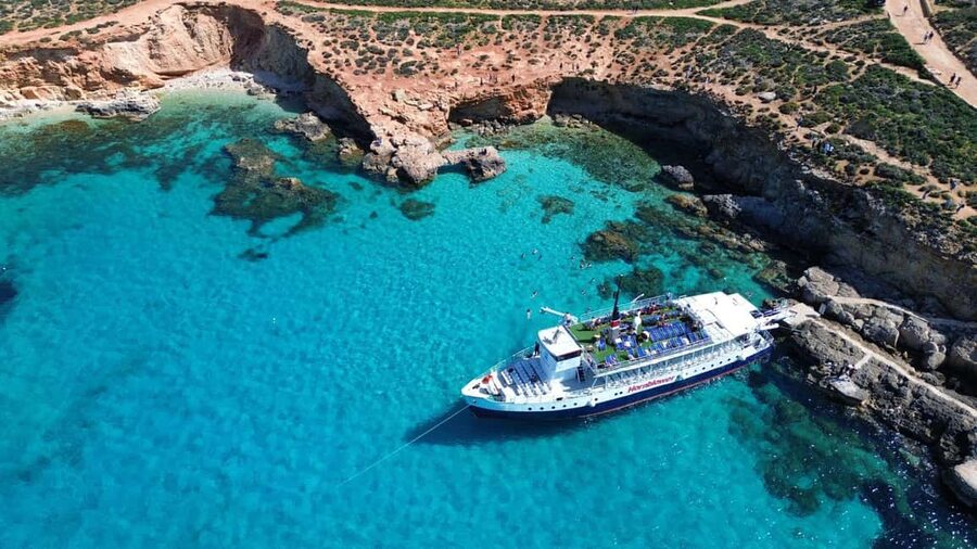 Malta: Gozo, Comino, Blue & Crystal Lagoon, & Caves Cruise - A family-run boat day from St Pauls Bay (where you’ll actually want to be)