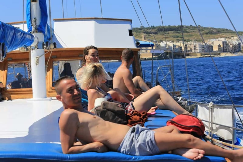 Malta: Gozo, Comino Island and Blue Lagoon Cruise - The outbound cruise: St. Paul’s Island, bays, and cave stops from the sea