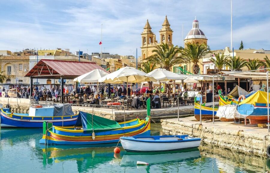 Malta: Marsaxlokk, Blue Grotto, and Qrendi Guided Tour - Wied Iz-Zurrieq and the Blue Grotto: Caves, a 30-Meter Arch, and Movie-Set Drama