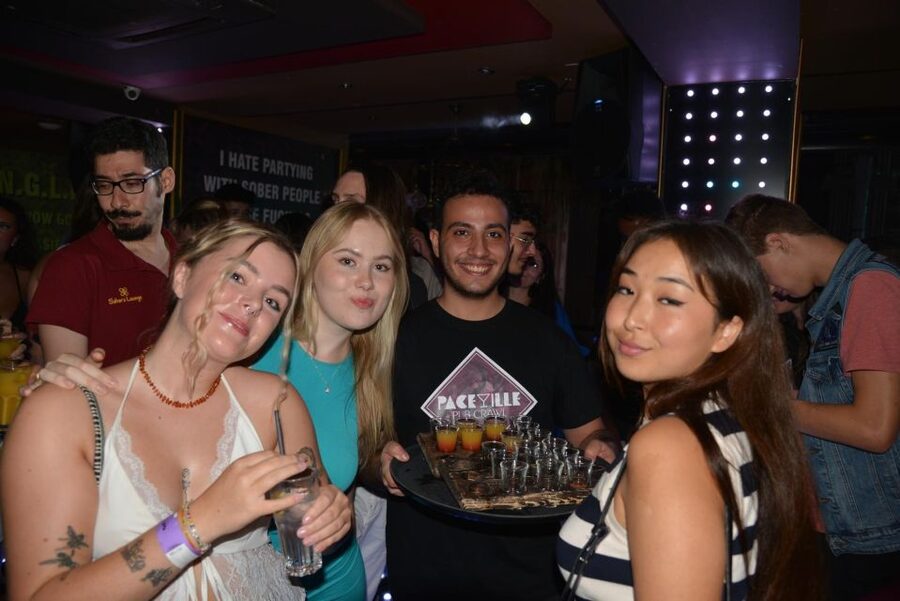 Malta: Paceville Pub Crawl with Drinks and Games - Tex Mex American Bar & Grill: the first welcome drink and the momentum