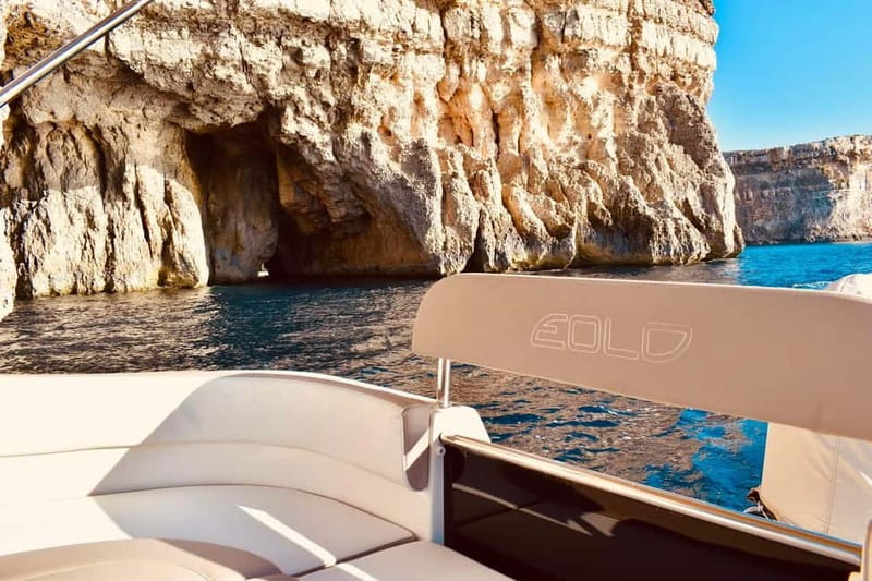Malta: Private Boat Cruise with Caves, Beaches & Swim Stops - Comino caves, caves-and-rock stops, and the sightseeing time