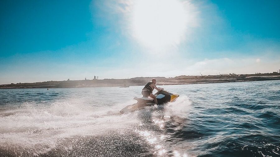 Malta: Private Jet Ski Experience - How the 30-minute ride really feels: from low waves to full throttle