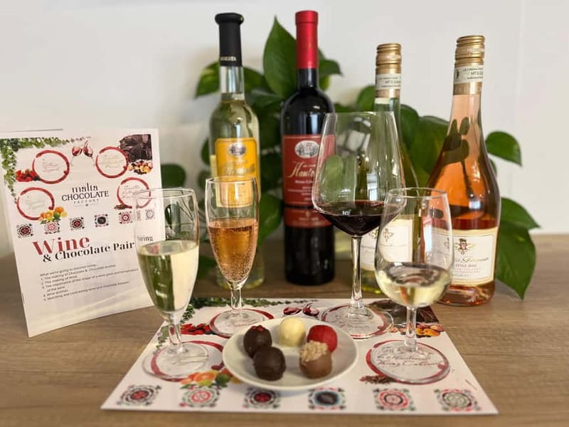 Malta: Wine and Chocolate Pairing Experience - What you taste in 60 minutes: 4 Maltese wines and 5 chocolates