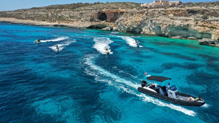 Mellieha: Comino and Blue Lagoon Jet Ski Safari Tour at 3 PM - The 3 PM Comino route: fast fun with real lagoon time
