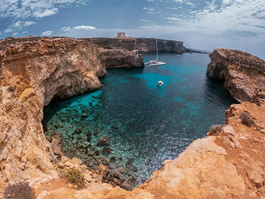 Mellieha: Two Bay Evening Cruise Including The Blue Lagoon - Crystal Lagoon Stop: Cliffs, 360-Degree Views, and Sea Caves