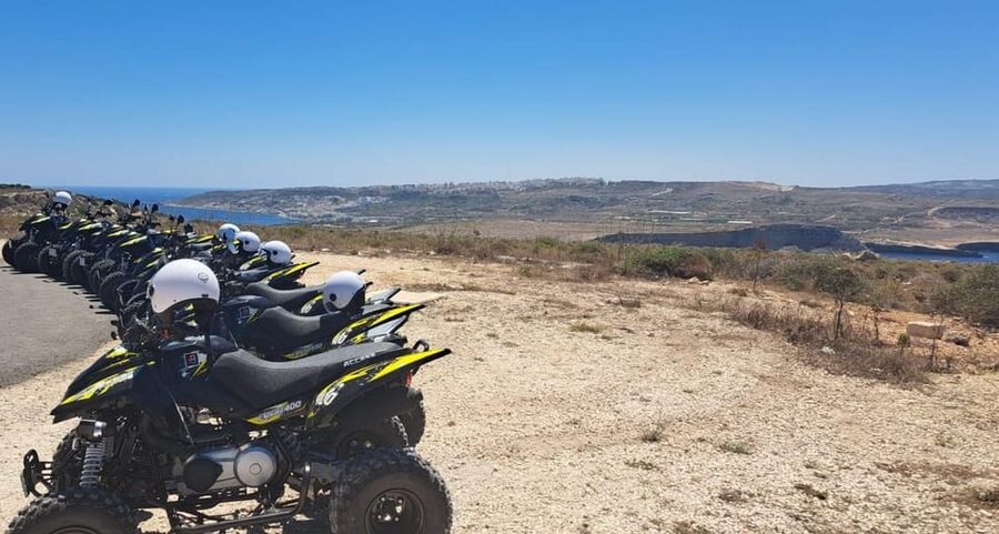 North Malta: Quad Bike Tour with Scenic Land, Sea & Swimming - White Tower Bay, Chapel Stops, and the Cliffs: Slower Moments With Big Views