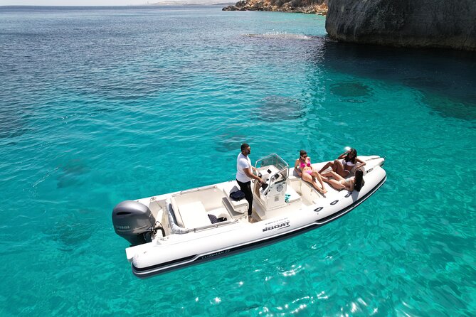 Private Boat Charter Comino, Blue Lagoon, Crystal Lagoon, Gozo - A private charter that’s all about water time in Comino