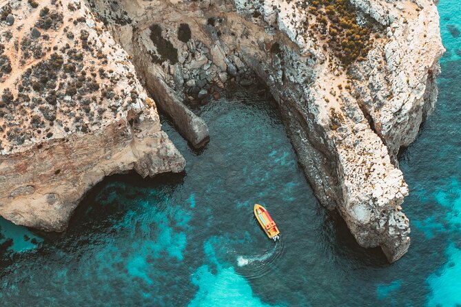 Private Speedboat 3hrs Blue Lagoon, Crystal Lagoon & Caves - Cominotto caves and reefs: the scenic pass you shouldn’t ignore