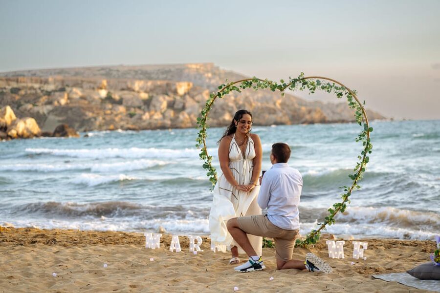 Proposal Photoshoot with Professional Photographer in Malta - Props and decor: why they help more than you think