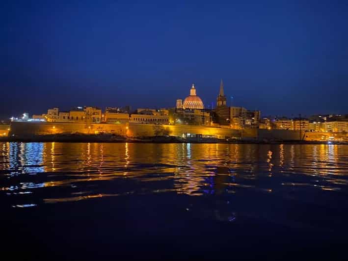Sliema: Special Night Harbour Cruise - The route and timing: 6:00 to 7:30 PM, with Valletta framed from the water