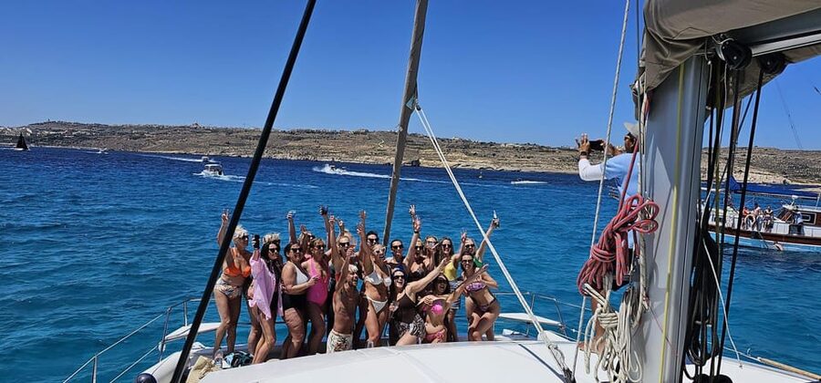 St. Paul's Bay: Half-Day Luxury Catamaran Tour with Drinks - Crystal Lagoon: calmer water time that feels like a breather