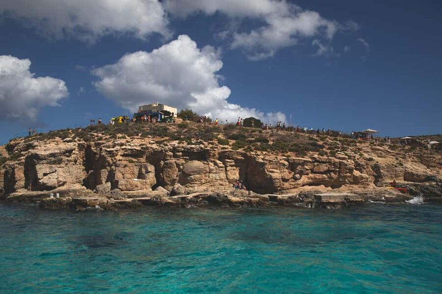 St Pauls: Gozo & Comino Islands, Blue Lagoon & Seacaves Tour - St Pauls Islands: the final swim and the statue moment