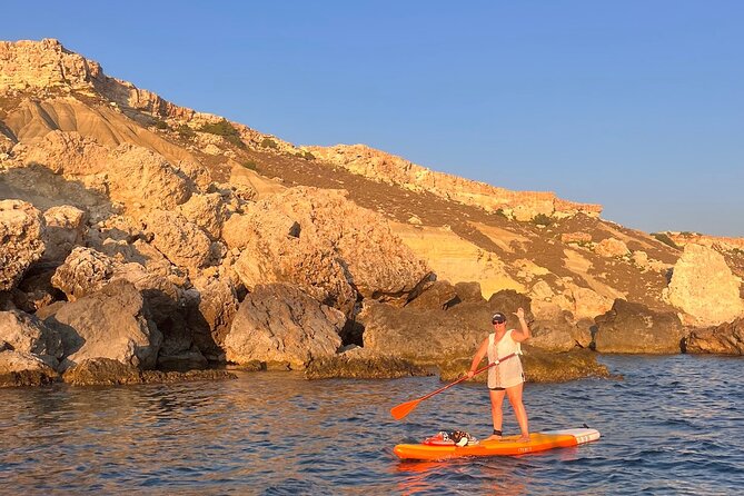 SUP Sunset Paddling to Ta Marija Caves - Hidden bay break: snorkel time and a reset for your arms