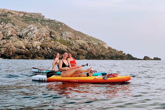 SUP Sunset Paddling to Ta Marija Caves - Sunset return near the shoreline: the calm part you’ll want to savor