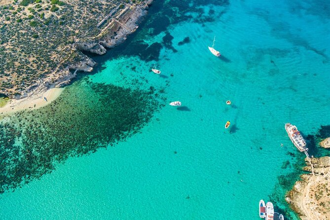 Tour in Malta Boat Charter to Comino and Gozoand Blue Lagoon - Crystal Lagoon Caves and Cominotto’s Movie-Bay Corners